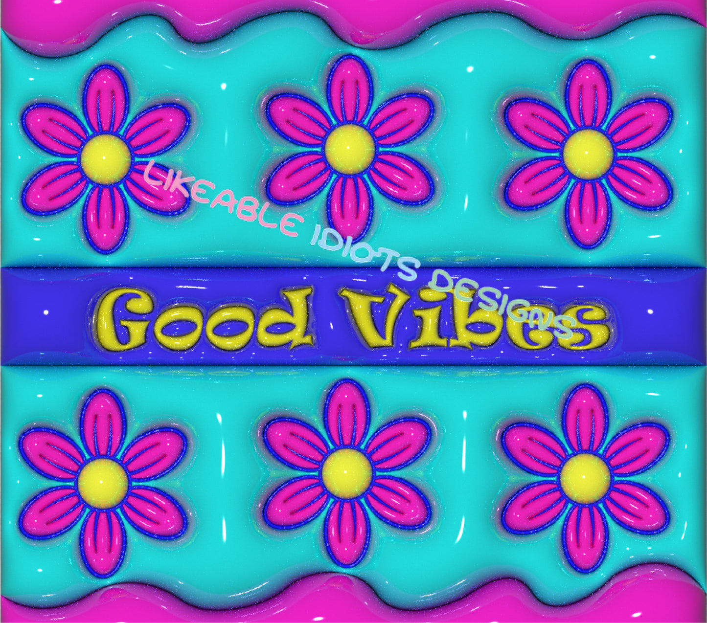 Tumbler designs in Puffy format Retro