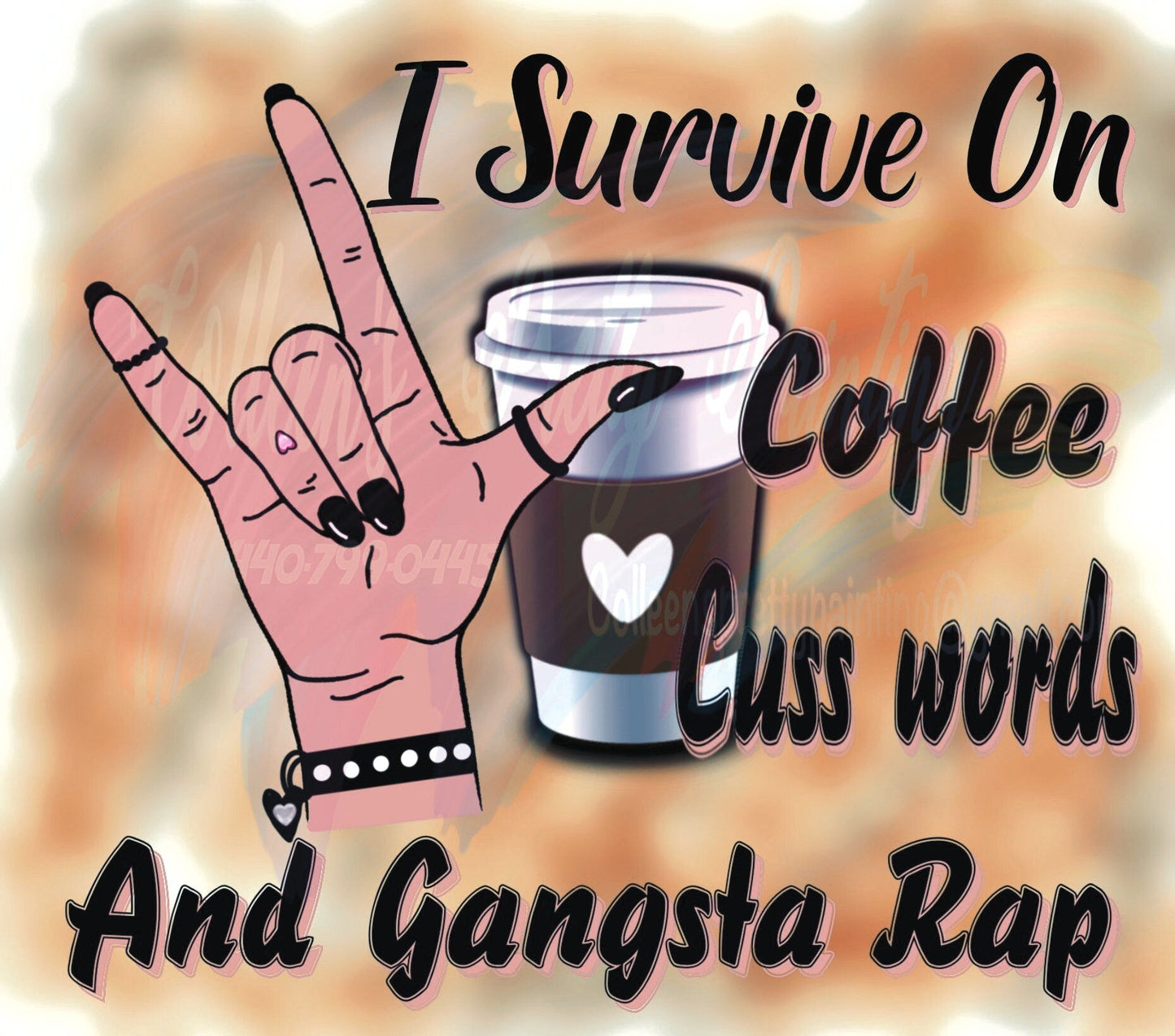 Downloadable sublimation designs. Use to apply to tumblers, coffee cups, travel mugs, t-shirts and many other items