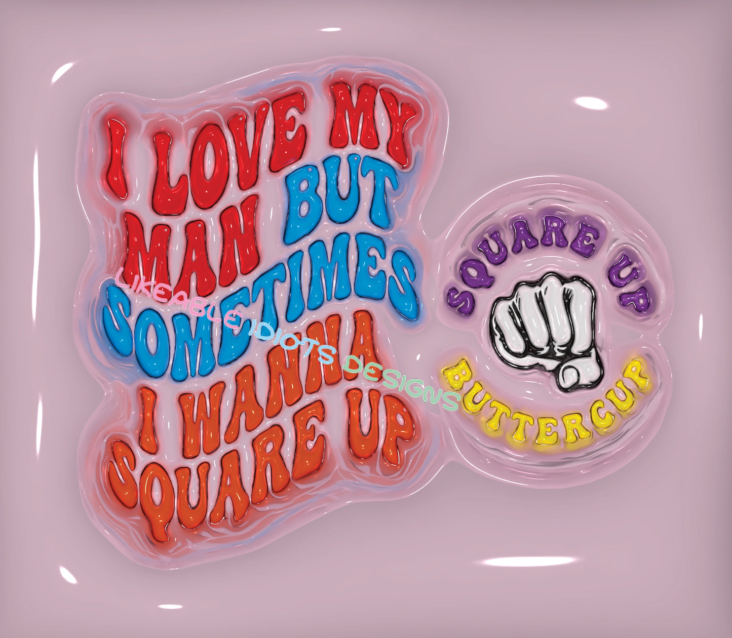 Tumbler designs in Puffy format Square Up