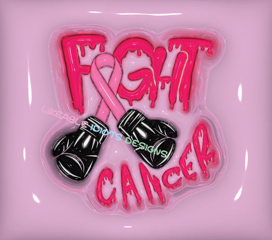 Tumbler designs in Puffy format Fight Cancer