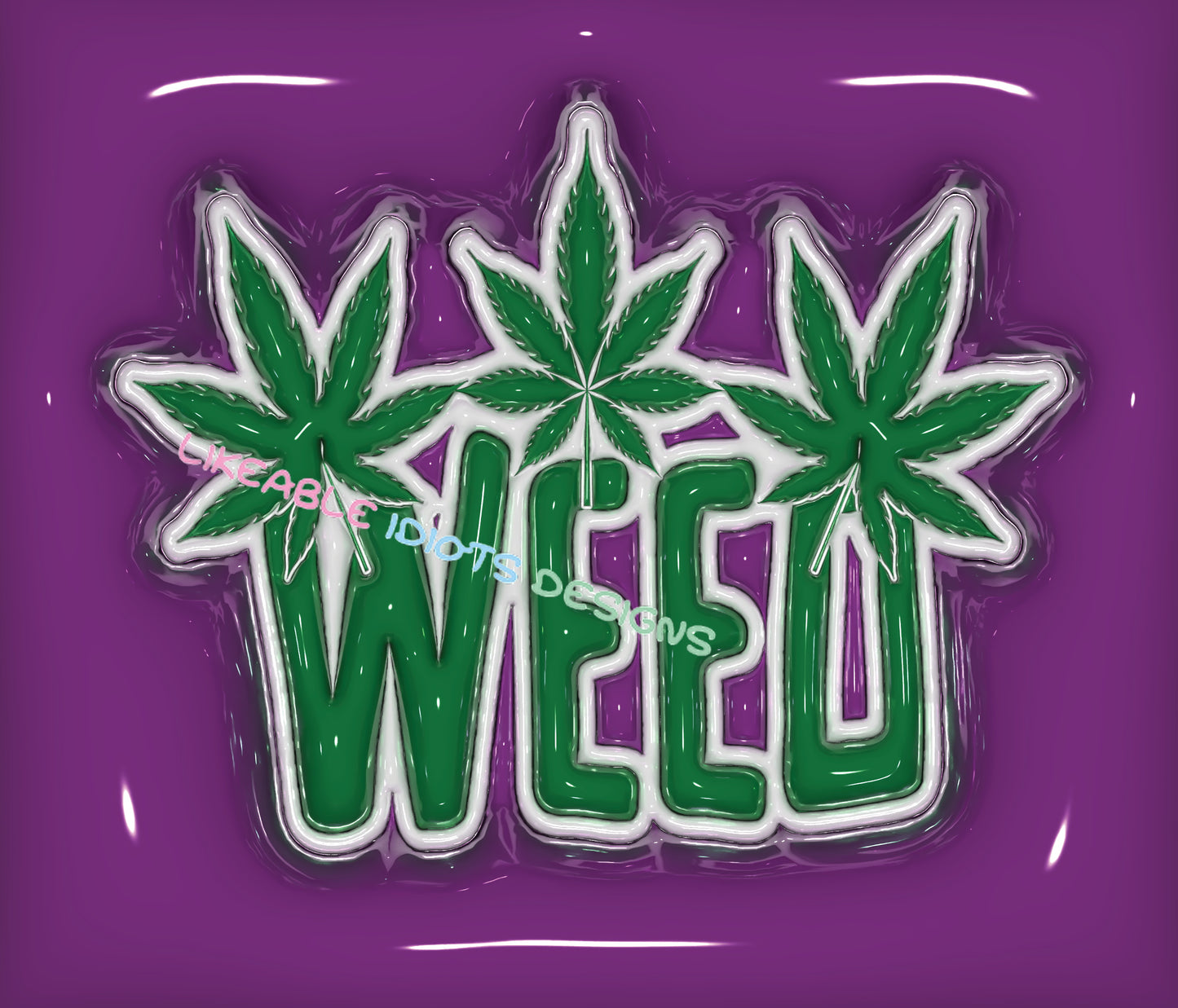 Tumbler designs in Puffy format weed