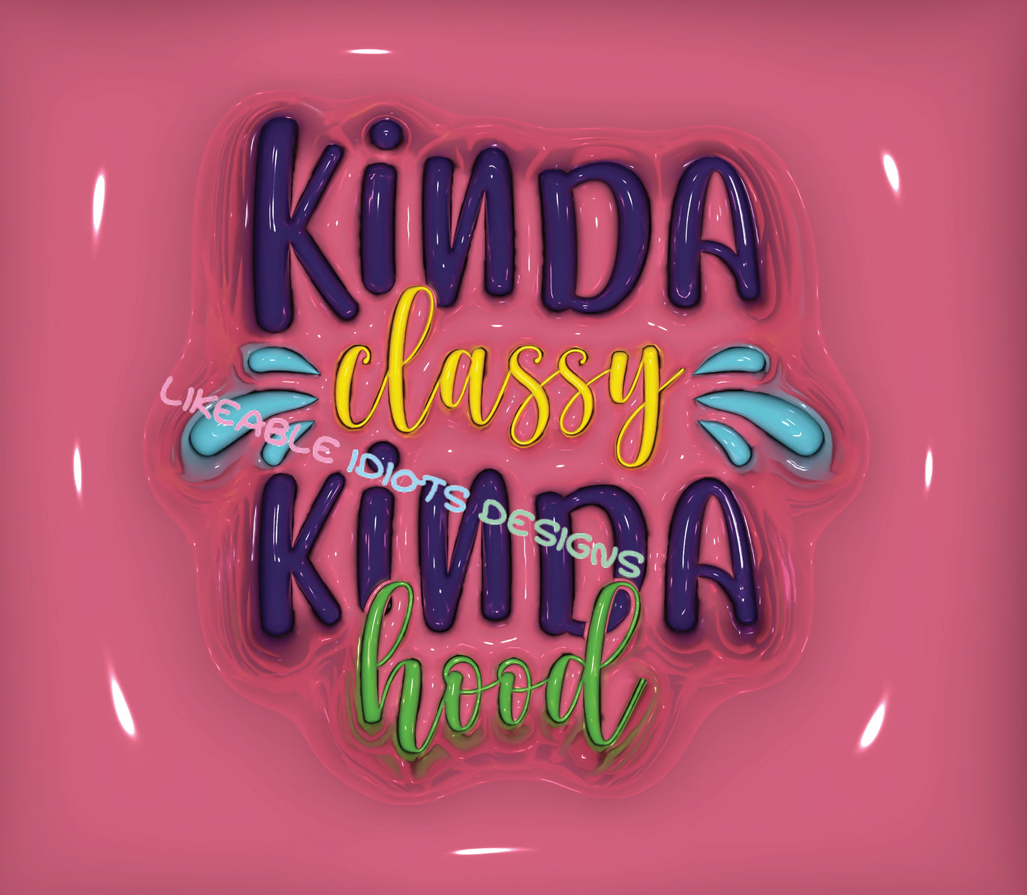 Tumbler designs in Puffy format classy and hood