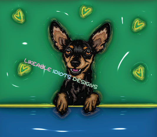 Tumbler designs in Puffy format pincher peeking