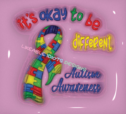 Tumbler designs in Puffy format autism