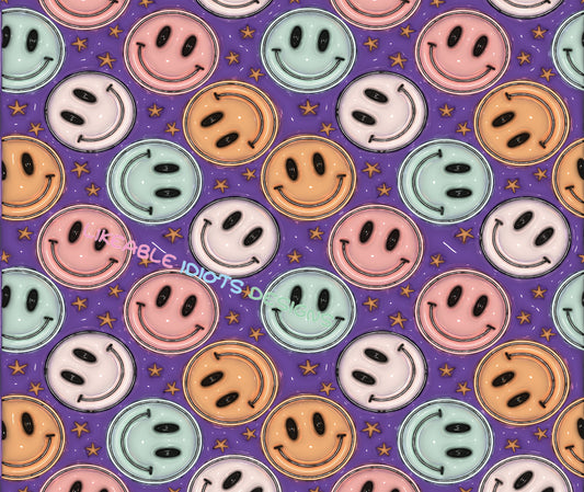 Tumbler designs in Puffy format smiley