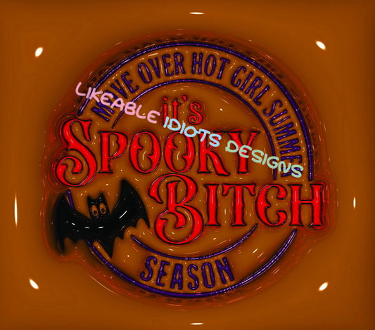 Tumbler designs in Puffy format spooky bitch season